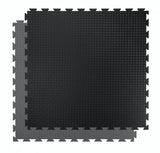 Tapis puzzle EVA réversible noir et gris