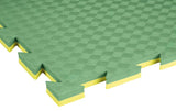 Tapis puzzle EVA, détail de l'emboîtement des dalles