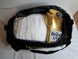 Sac de sport boxe 50 L noir, ouverture zippée sur toute la longueur