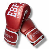 Gants de sparring Esprit Boxe rouges, la paire, marquage Esprit Boxe For the Glory