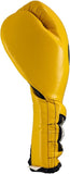 Gants de boxe Cleto Reyes jaunes à lacets, vue latérale
