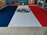 Bâche de ring tricolore personnalisée