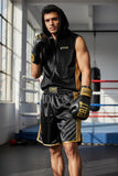 Boxeur avec la tenue de boxe pro esprit boxe
