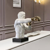 Sculpture Boxeur en plâtre