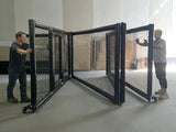 Cage MMA pliable en cours de repli