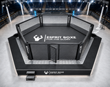 Cage MMA hexagonale avec sidewalk