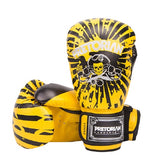 Gants de boxe Pirate jaune, cuir PU