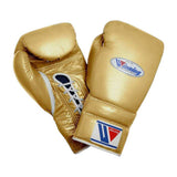 Gants de boxe Winning gold, cuir, à lacets