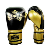 Gants de boxe King noir et or, cuir PU