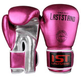 Gants de boxe Lastland rose métallisé, cuir PU
