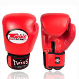 Gants de boxe Twins Special rouge en cuir