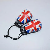 Mini gants de boxe pour rétroviseur aux couleurs de l'Angleterre, poignet marqué England