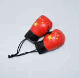 Mini gants de boxe pour rétroviseur aux couleurs de la Chine