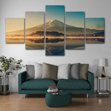 Cadre bois pour tableau 5 pièces, exemple de tableau monté sur châssis