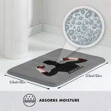 Paillasson boxe gris — surface absorbante