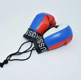 Mini gants de boxe pour rétroviseur aux couleurs de la Russie
