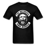 T-shirt Conor McGregor écusson coloris noir, lettrage blanc en arc