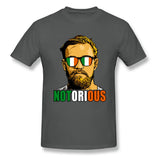 T-shirt MMA gris foncé Conor McGregor Notorious
