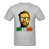 T-shirt MMA gris chiné Conor McGregor Notorious
