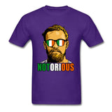 T-shirt MMA violet Conor McGregor Notorious