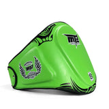 Ceinture de frappe MMA et Muay Thaï verte, protection abdominale entraîneur