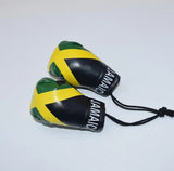 Mini gants de boxe pour rétroviseur aux couleurs de la Jamaïque