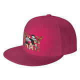 Casquette Muay Thai rouge foncé, lettrage imprimé