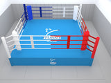 Ring de boxe de compétition officiel pour la Fédération Française de SAVATE boxe française