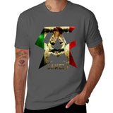 T-shirt Canelo Alvarez gris foncé, monogramme CA au drapeau mexicain