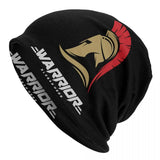 Bonnet spartiate motif Warrior avec casque doré à crête rouge