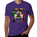 T-shirt Canelo Alvarez violet, monogramme CA au drapeau mexicain