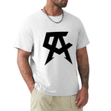 T-shirt Canelo Alvarez blanc, monogramme CA noir sur la poitrine