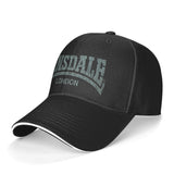 Casquette Lonsdale noire, lettrage London imprimé