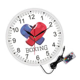 Horloge murale boxe rétroéclairée à cadran blanc — visuel 13