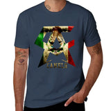 T-shirt Canelo Alvarez bleu marine, monogramme CA au drapeau mexicain