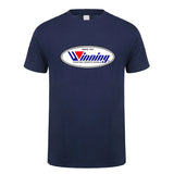 T-shirt Winning bleu marine, logo ovale Winning imprimé sur la poitrine