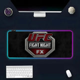 Tapis de souris UFC, écusson métallique argenté UFC FIGHT NIGHT FX