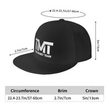 Dimensions de la casquette TMT : tour de tête 57 à 60 cm, visière 7 cm, calotte 13 cm