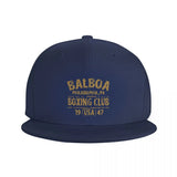 Casquette Rocky Balboa bleu marine, lettrage doré