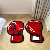 Tapis forme gant de boxe — Paire : gant gauche + gant droit