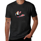 T-shirt de boxe WBC noir, logo au bras ganté et ruban de drapeaux