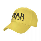 Casquette War Chisora jaune, lettrage WAR imprimé