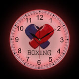 Horloge murale boxe rétroéclairée à cadran blanc — visuel 6