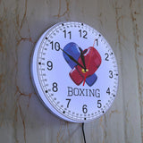 Horloge murale boxe rétroéclairée à cadran blanc — visuel 8