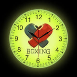 Horloge murale boxe rétroéclairée à cadran blanc — visuel 3