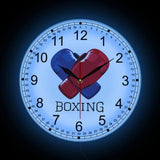 Horloge murale boxe rétroéclairée à cadran blanc — visuel 2