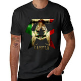 T-shirt Canelo Alvarez noir, monogramme CA au drapeau mexicain et aigle national