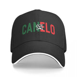 Casquette Canelo tricolore noire, lettrage vert blanc et rouge