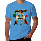 T-shirt Canelo Alvarez bleu clair, monogramme CA au drapeau mexicain