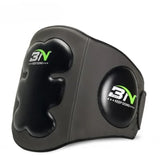 Ceinture de frappe boxe grise, renforts abdominaux et latéraux, vue de face